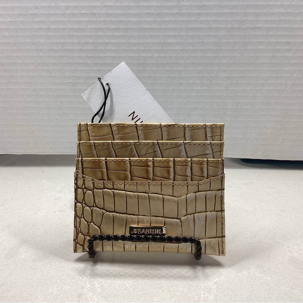 Brahmin Cheryl Credit Card Wallet NWT in the color Dune